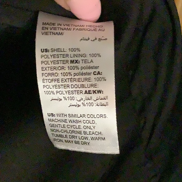 Chico’s black floral open front blazer, size 8/10 (Chico’s size 1) - Picture 4 of 5